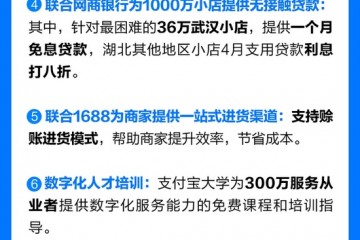 支付宝7项行动助力服务业数字化包围率先在武汉落地